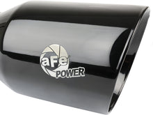Load image into Gallery viewer, aFe MACH Force-Xp Universal Exhaust Tip 3 IN Inlet x 4-1/2 IN Outlet x 9 IN L- Black Tip