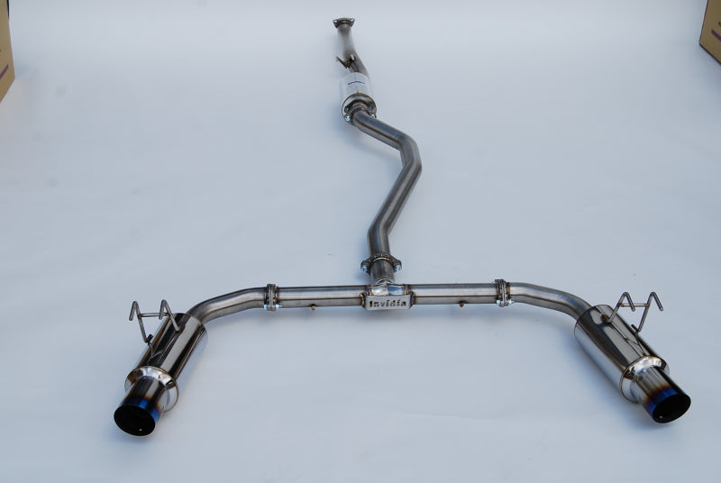 Invidia 2022+ Honda Civic Si (1.5T) 70mm N1 Cat Back Exhaust - Burnt TI Tips