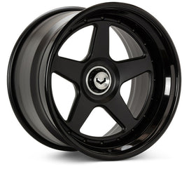 Vossen GEN-01 3pc - 20x9 - Cntr Lock - Satin Blk Cntr / Gloss Blk Out - Lamborghini Aventador Front