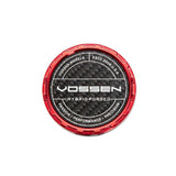 Vossen HF Carbon Billet Sport Cap 2.0 - Small (VHF) - Transparent Red - Twill Weave (Gloss)