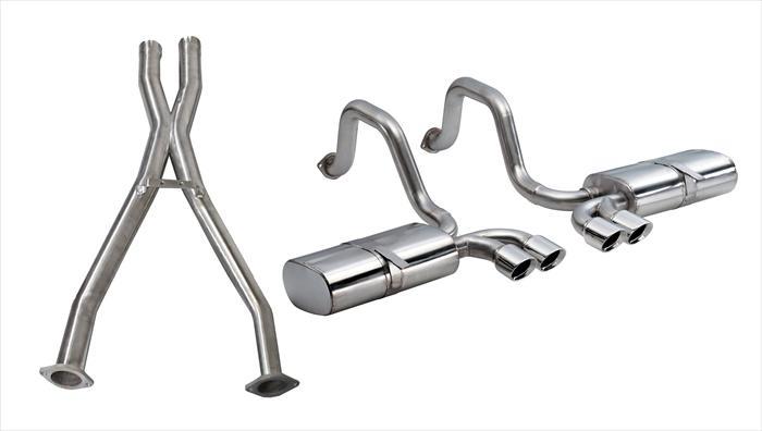 CORSA 97-04 Corvette C5 Sport 2.5 Cat-Back Exhaust System 4in Twin Tips