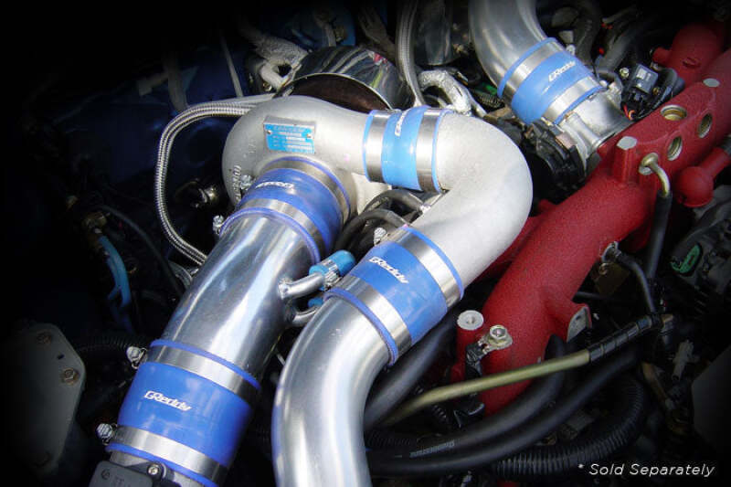 GReddy 80mm x 80mm Silicone Straight Hose - Blue