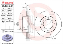 Brembo OE 18-22 Ford F-250 Super Duty/13-15 F-350 Super Duty UV Coated Brake Disc - Front