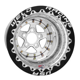 Weld Alumastar 1-Piece 17x3.5 / Strange Spindle / 1.75in. BS Black Wheel - Non-Beadlock