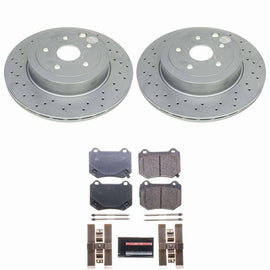 Power Stop 2024 Subaru WRX Rear Z23 Coated Brake Kit