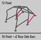 Cusco Safety21 12pt 2Pssgr BLK Roll Cage Nissan R33 2dr (S/O/No Cancel)