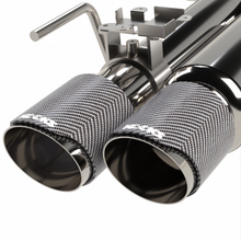 Load image into Gallery viewer, Kooks 18-24 Ford Mustang GT 5.0 3in. Valved Shotgun Cat-Back Exhaust - Carbon Tips