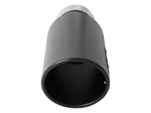 Load image into Gallery viewer, aFe MACH Force-Xp 304 Stainless Steel Clamp-on Exhaust Tip Black 3in Inletx4-1/2in Outletx12in L