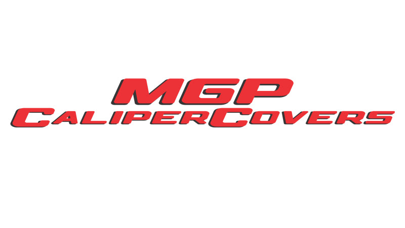 MGP 4 Caliper Covers Engraved Front & Rear Sonic Black finish silver ch