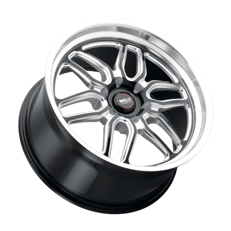 Weld Laguna 6 Drag 20x11 / 6x127 / 7.375 BS / 78.1 HB - Gloss Black Milled - Non-BL Wheel