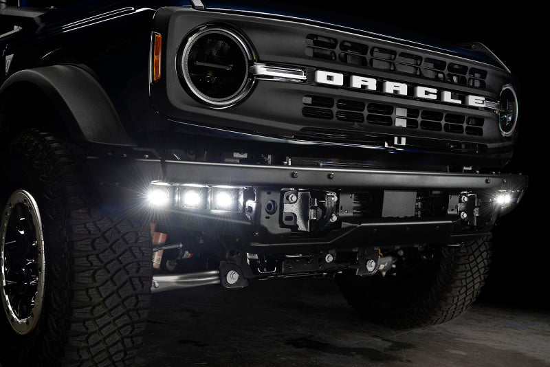 ORACLE Lighting 21-22 Ford Bronco Triple LED Fog Light Kit for Steel Bumper - White NO RETURNS