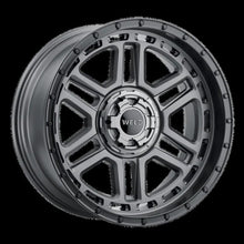 Load image into Gallery viewer, Weld Off-Road Crux 20x12in / 6x135 BP / ET -44 / 106.1mm Bore - Satin Gunmetal / Satin Black Wheel