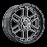 Weld Off-Road Crux 20x10in / 5x127 BP / ET -18 / 87.1mm Bore - Satin Gunmetal / Satin Black Wheel