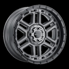 Weld Off-Road Crux 20x10in / 6x135 BP / ET -18 / 106.1mm Bore - Satin Gunmetal / Satin Black Wheel