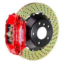 Load image into Gallery viewer, Brembo 97-04 Corvette C5 Rear GT BBK 4 Piston Cast 2pc 345x28 2pc Rotor Drilled-Red