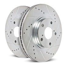 Load image into Gallery viewer, Power Stop 05-14 Ford Mustang Rear Evolution Drilled &amp; Slotted Rotors - Pair