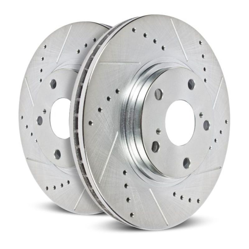 Power Stop 14-19 Jeep Cherokee Rear Evolution Drilled & Slotted Rotors - Pair