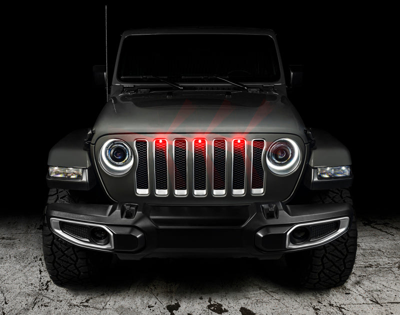 Oracle Pre-Runner Style LED Grille Kit for Jeep Wrangler JL - Red NO RETURNS
