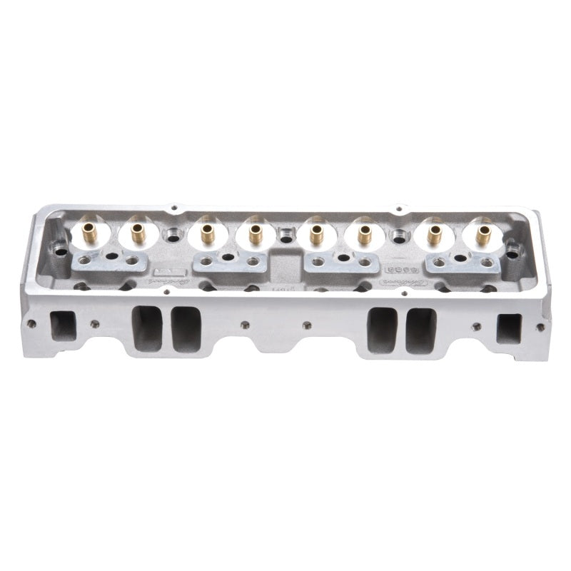 Edelbrock Cyl Head SBC Nhra Legal 64cc Angled Plug Bare Single