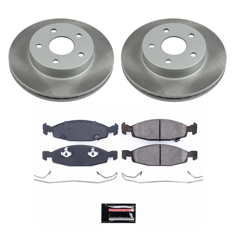 Power Stop 99-02 Jeep Grand Cherokee Front Semi-Coated Rotor Kit