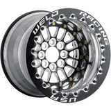 Weld Tuner Import 15x8 / 4x100mm BP / 5in. BS Black CTR Black Single Beadlock MT