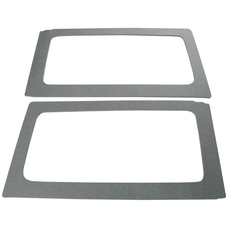 DEI 11-18 Jeep Wrangler JK 2-Door Boom Mat Rear Side Window Trim - 2 Piece - Gray