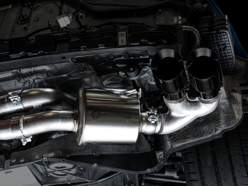 AWE Tuning 2020 Chevrolet Corvette (C8) Touring Edition Exhaust - Quad Diamond Black Tips