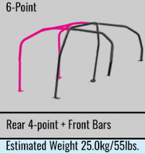 Load image into Gallery viewer, Cusco Safety21 6pt 4Pssgr BLK Thru Dash Roll Cage Nissan R33 2dr (S/O/No Cancel)