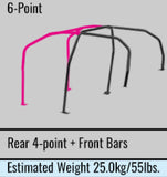 Cusco Safety21 6pt 4Pssgr BLK Thru Dash Roll Cage Nissan R33 2dr (S/O/No Cancel)