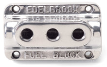 Load image into Gallery viewer, Edelbrock Fuel Block Triple Polished