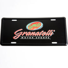 Load image into Gallery viewer, Granatelli Motor Sports Aluminum License Plate - Black Face &amp; Full Color Logo