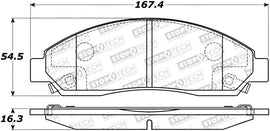 StopTech Street Select Brake Pads - Rear