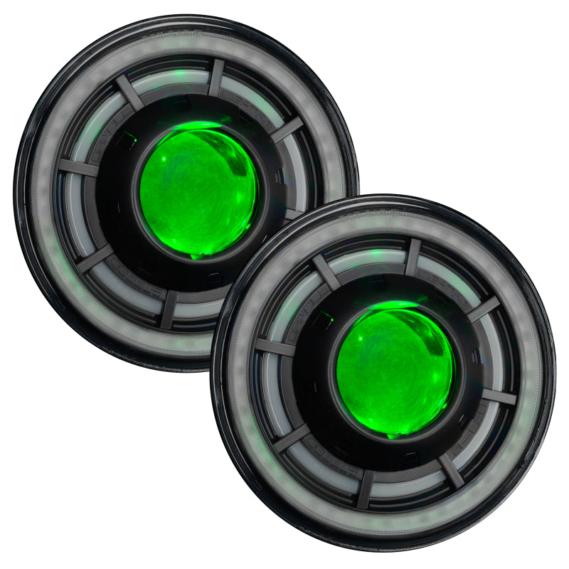 Oracle Oculus 7in ColorSHIFT Bi-LED Projector Headlights for Jeep Wrangler JK NO RETURNS