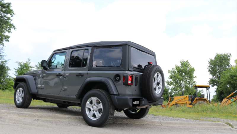 Corsa 2018-2024 Jeep Wrangler JL 2.5in Dual Rear Turn Down Exit Sport Axle-Back Exhaust