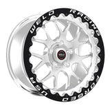 Weld S77 15x10.33 / 5x120mm BP / 7.5in. BS Polished Wheel (Medium Pad) - Black Single Beadlock MT