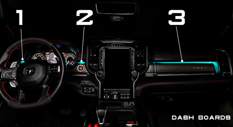 Oracle 19-22 RAM Complete Interior Ambient Lighting ColorSHIFT RGB Conversion Kit NO RETURNS