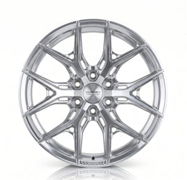 Vossen HF6-4 24x12 / 8x170 / ET44 / 125.1 / Ultra Deep - Silver Polished Wheel