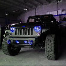 Load image into Gallery viewer, Oracle 7in High Powered LED Headlights - Black Bezel - ColorSHIFT 2.0 NO RETURNS