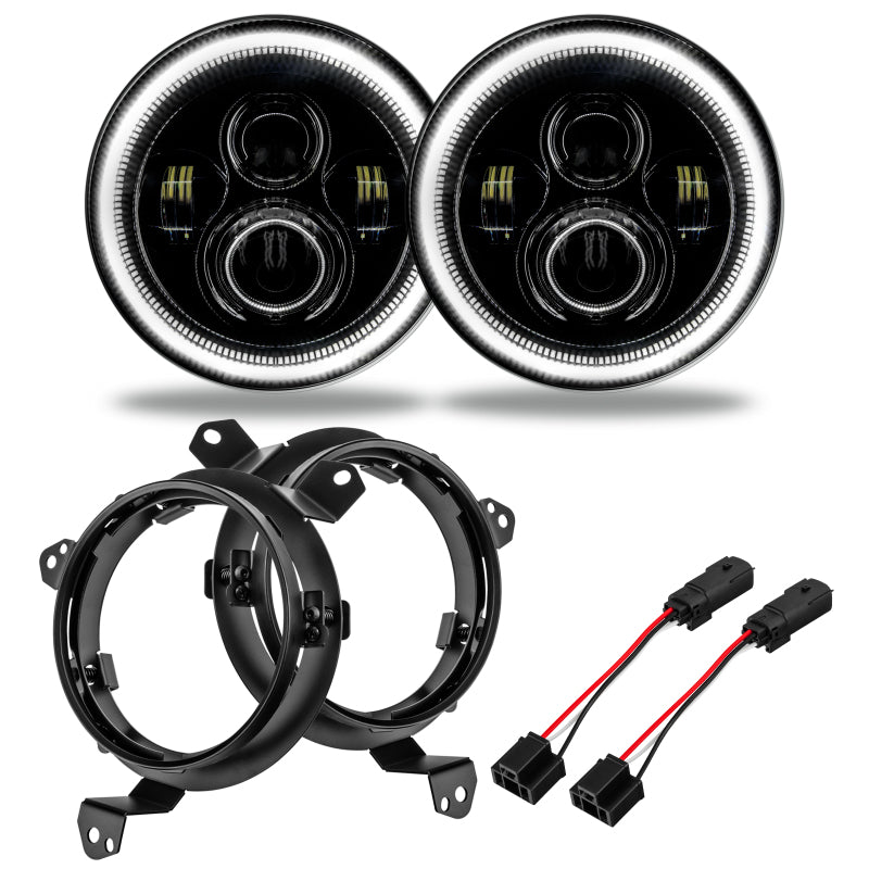 Oracle Jeep Wrangler JL/Gladiator JT 7in. High Powered LED Headlights (Pair) - White NO RETURNS