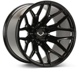 Vossen VFX-03 24x14 - 6x135 - ET44 - Mega Deep - 87.1 - Gloss Black Wheel
