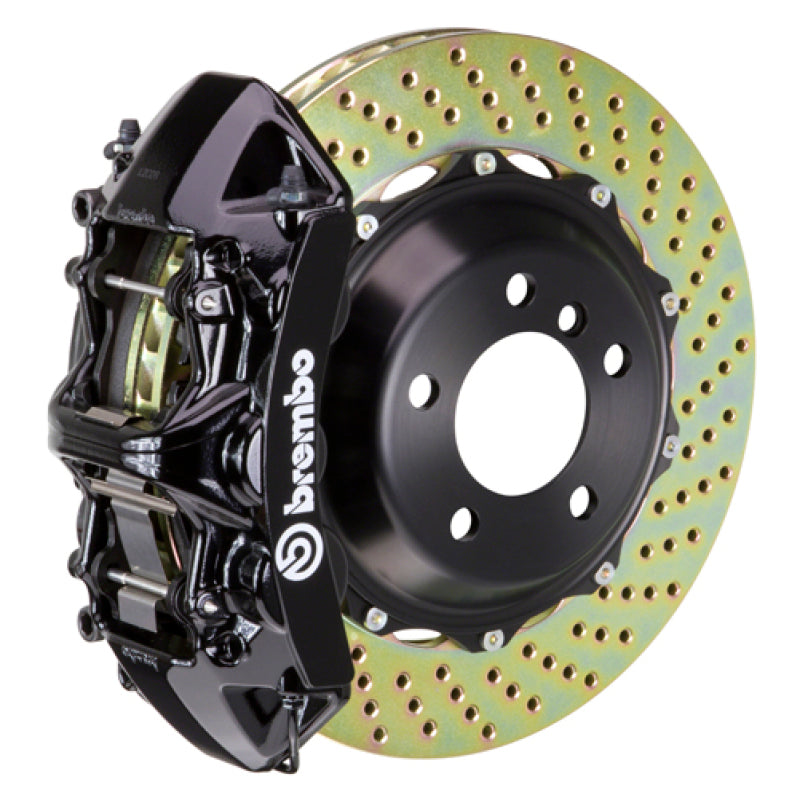 Brembo 00-03 M5/97-03 5-Series Front GT BBK 6 Piston Cast 380x32 2pc Rotor Drilled-Black