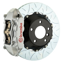 Load image into Gallery viewer, Brembo 19+ 330i Rear GT BBK 4 Piston Cast 380x28 2pc Rotor Slotted Type3-Silver