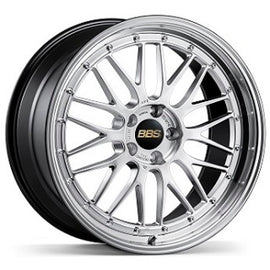BBS LM 20x12 5x130 ET72 CB71.6 Diamond Silver Wheel w/ Diamond Cut Machined Lip