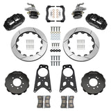 Wilwood 89-98 Nissan 240SX FNSL4R/MC4 Rear Parking BBK w/ 13.50in Slotted Rotors - Black