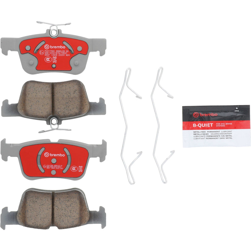 Brembo 2014+ Lincoln MKC / 2012+ Lincoln MKZ Xtra Ceramic Brake Pad - Rear