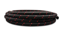 Load image into Gallery viewer, Vibrant -12 AN Two-Tone Black/Red Nylon Braided Flex Hose (20 foot roll)