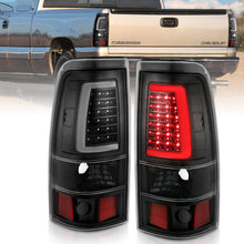 Load image into Gallery viewer, ANZO 2003-2006 Chevy Silverado 1500 LED Taillights Plank Style Black w/Clear Lens