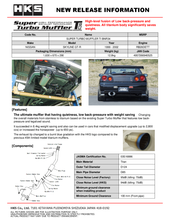Load image into Gallery viewer, HKS SUPER TURBO MUFFLER TI BNR34 RB26DETT
