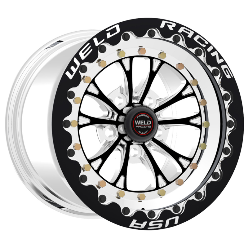 Weld Vitesse 17x11 / 5x115mm / 5.7in BS Black High Pad Wheel - Black SBL