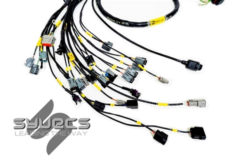 Rywire Honda K-Series (w/Syvecs S7 ECU) Eng Harness w/OBD2 Alt/EV14 Inj/AEM IAT & MAP (Adapter Req)